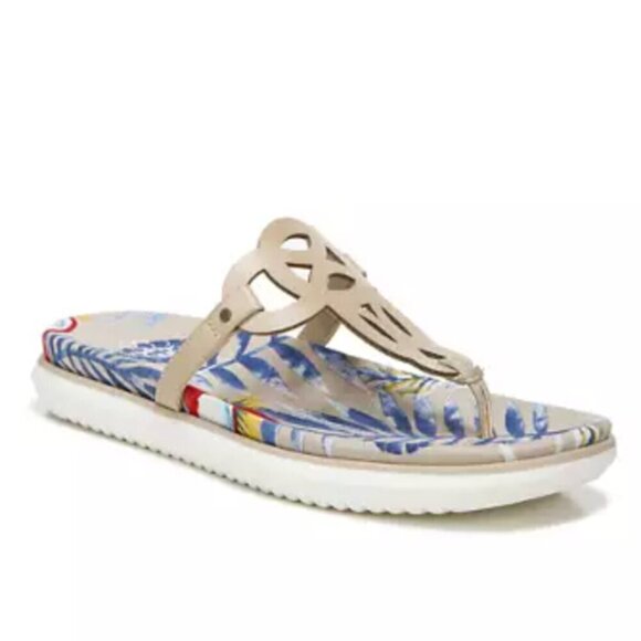 Soul Naturalizer Janice Thong Sandals in Bone Palm Print - Picture 1 of 6